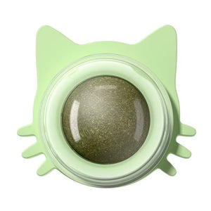 Wall-Mounted Rotating Catnip Ball Edible