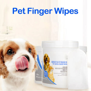 Pet Dental Cleaning Finger Wipes