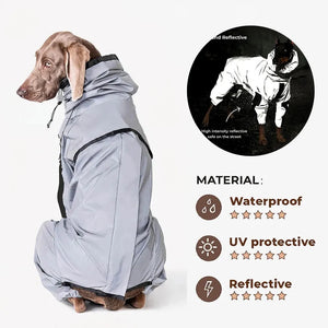 Reflective All Weather Waterproof Dog Rain Coat