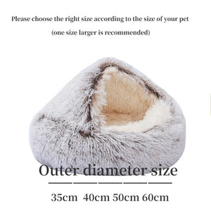 Plush Pet Cat Bed